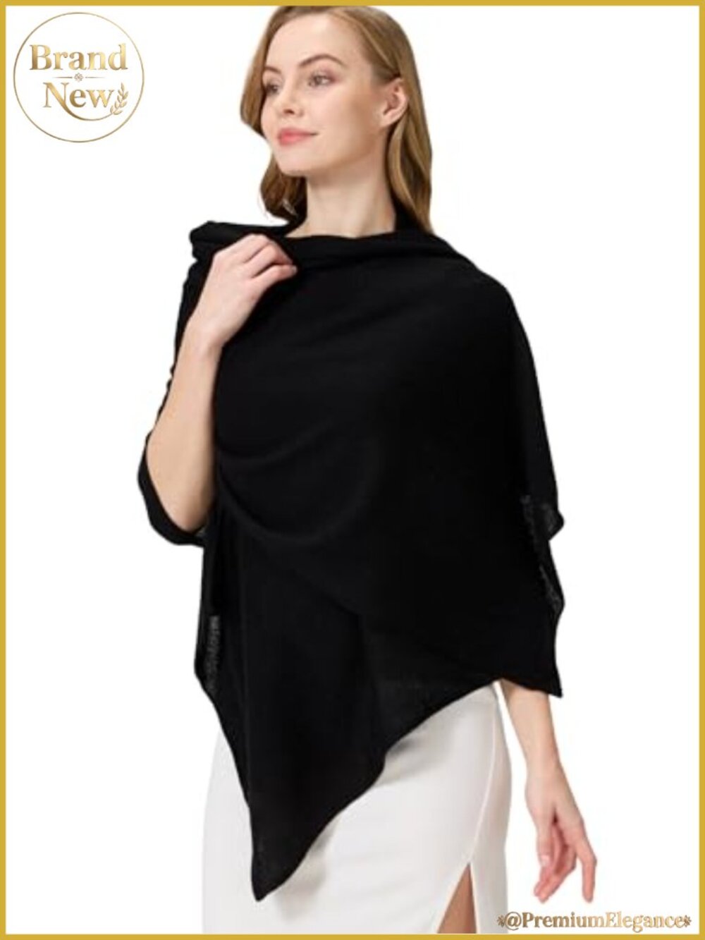 100% Cashmere Shawl Wrap Lightweight Travel Scarf All Seasons Gift Box
